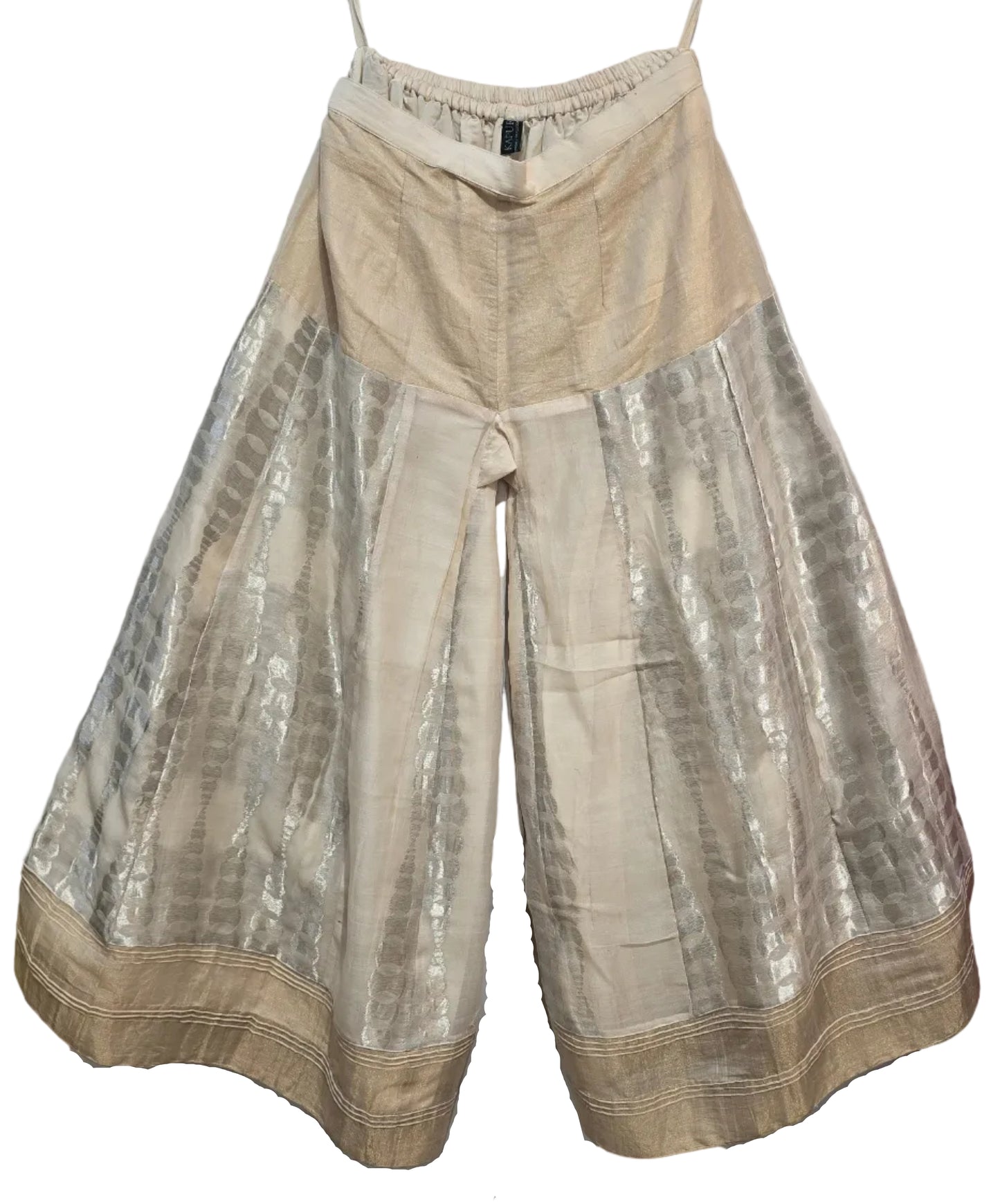 Formal chanderi woven Palazzo pant