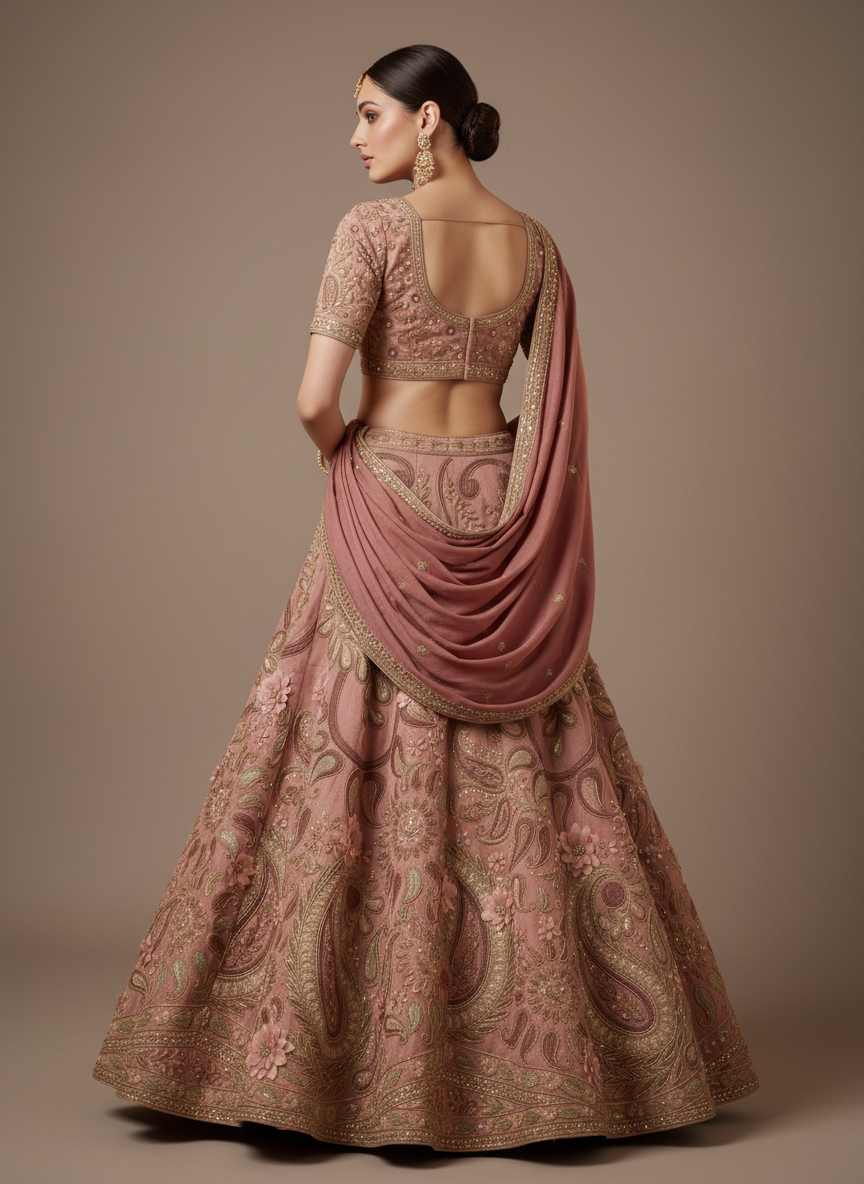 Formal embroidered Lehnga