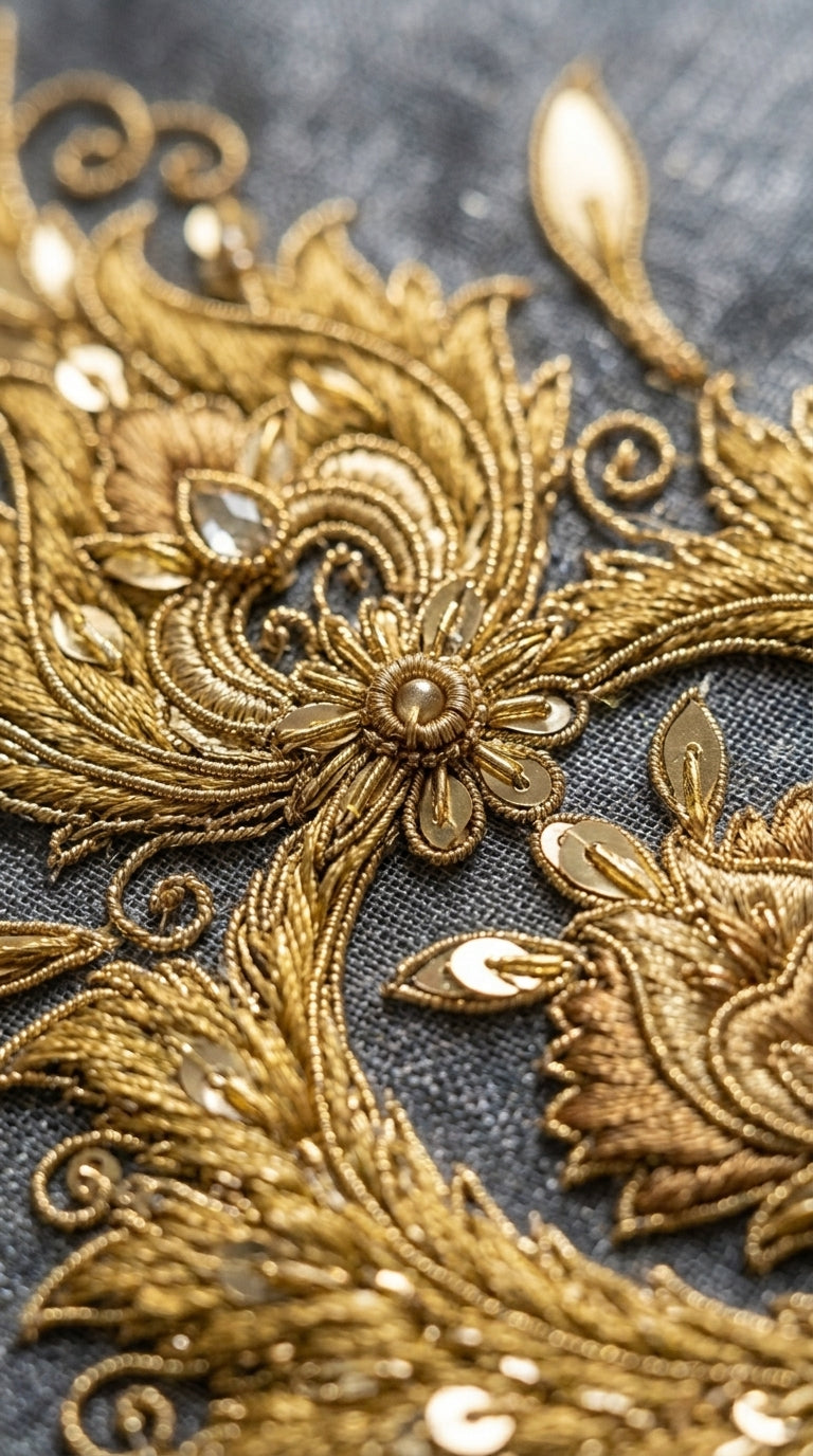 Formal Pure Silk embroidered Saree