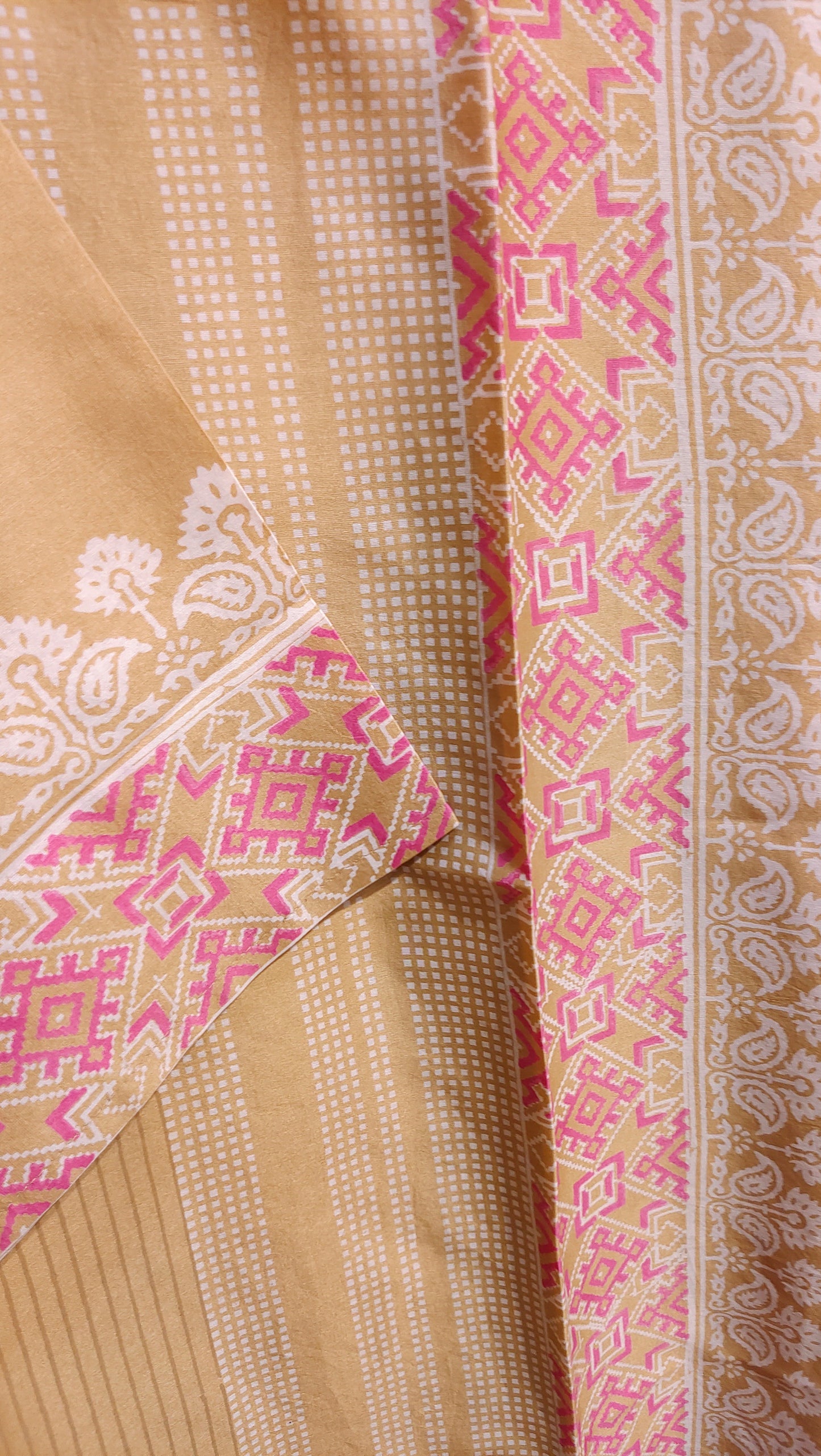 Semi Stitched Chanderi Casual kurta