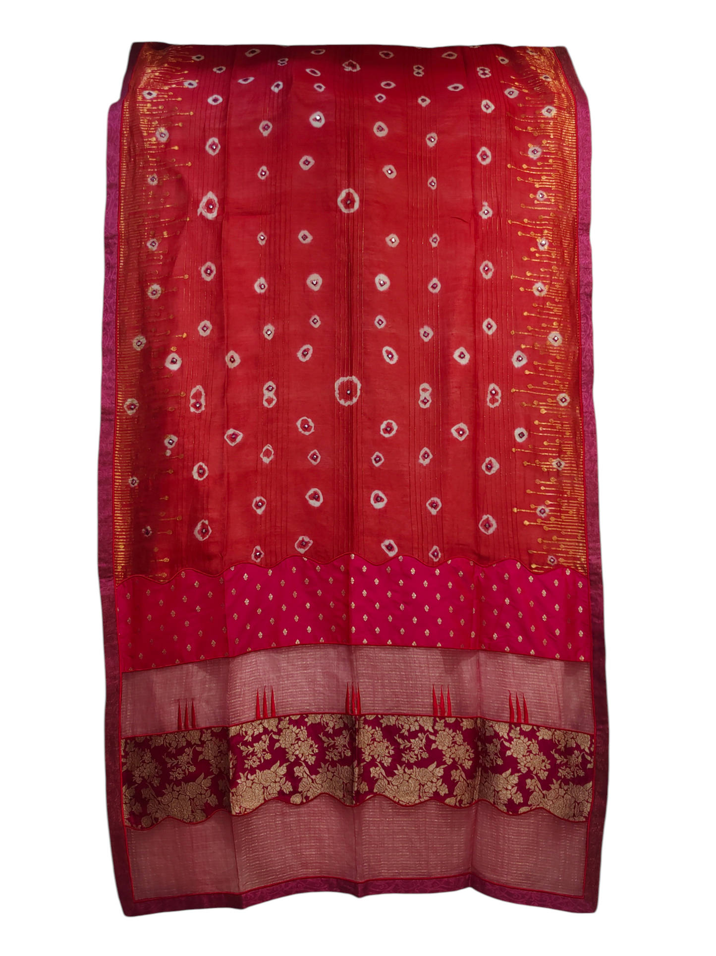 Semi Stitched Formal chanderi Suitset