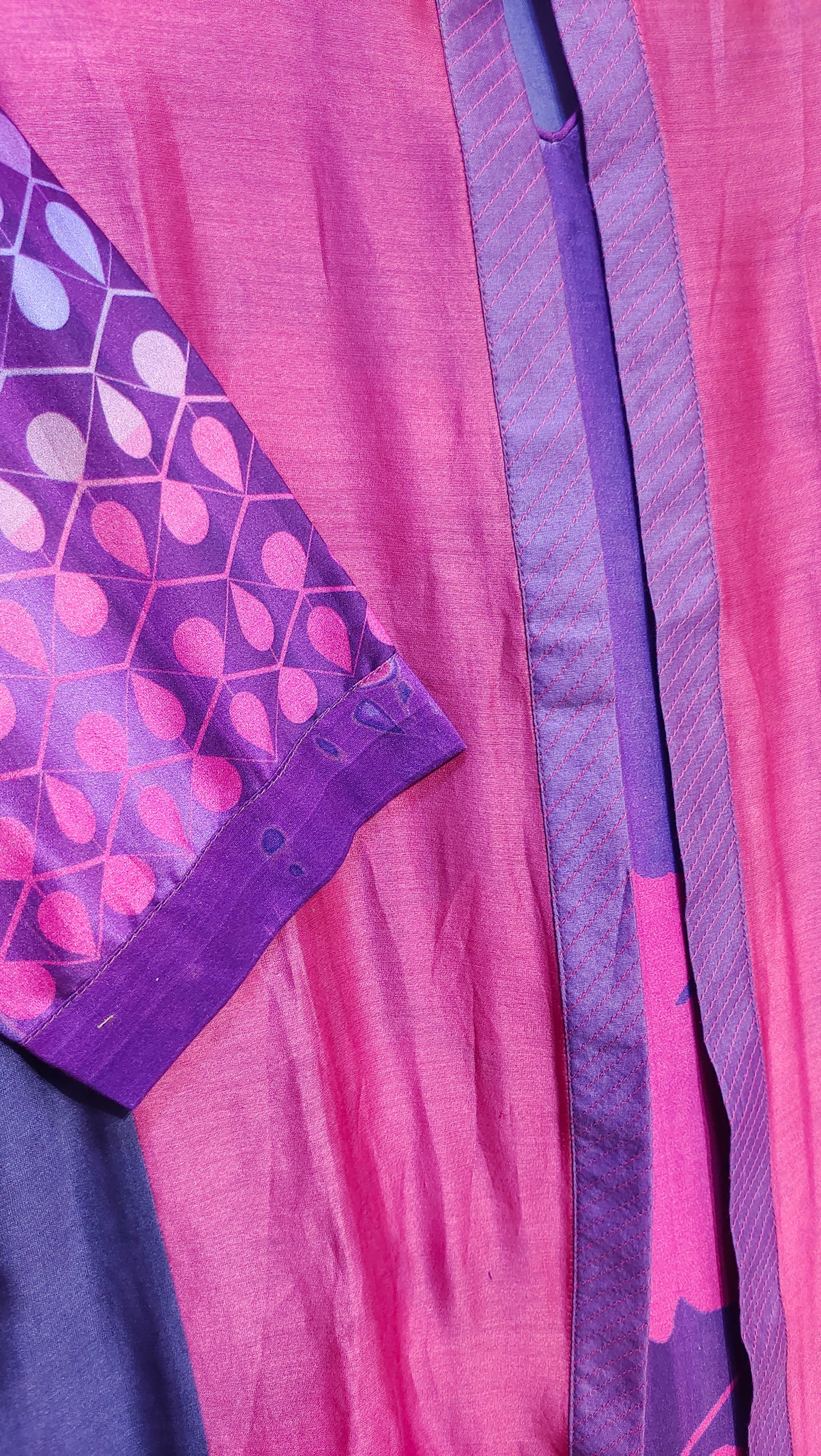 Semi Stitched Casual Chanderi dress set