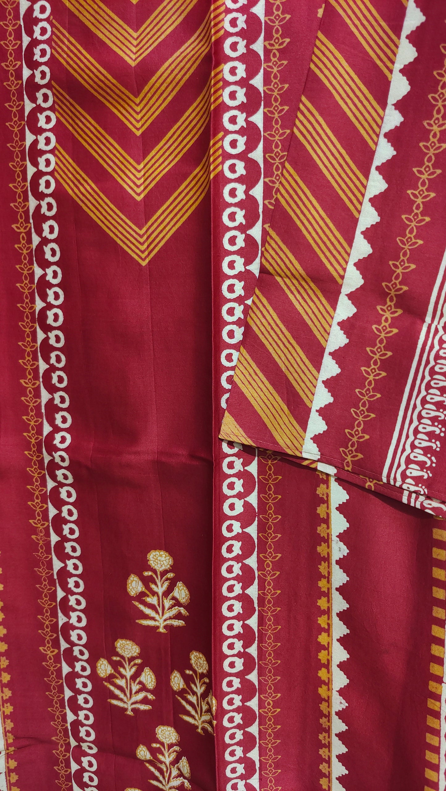 Semi Stitched Chanderi Casual kurta