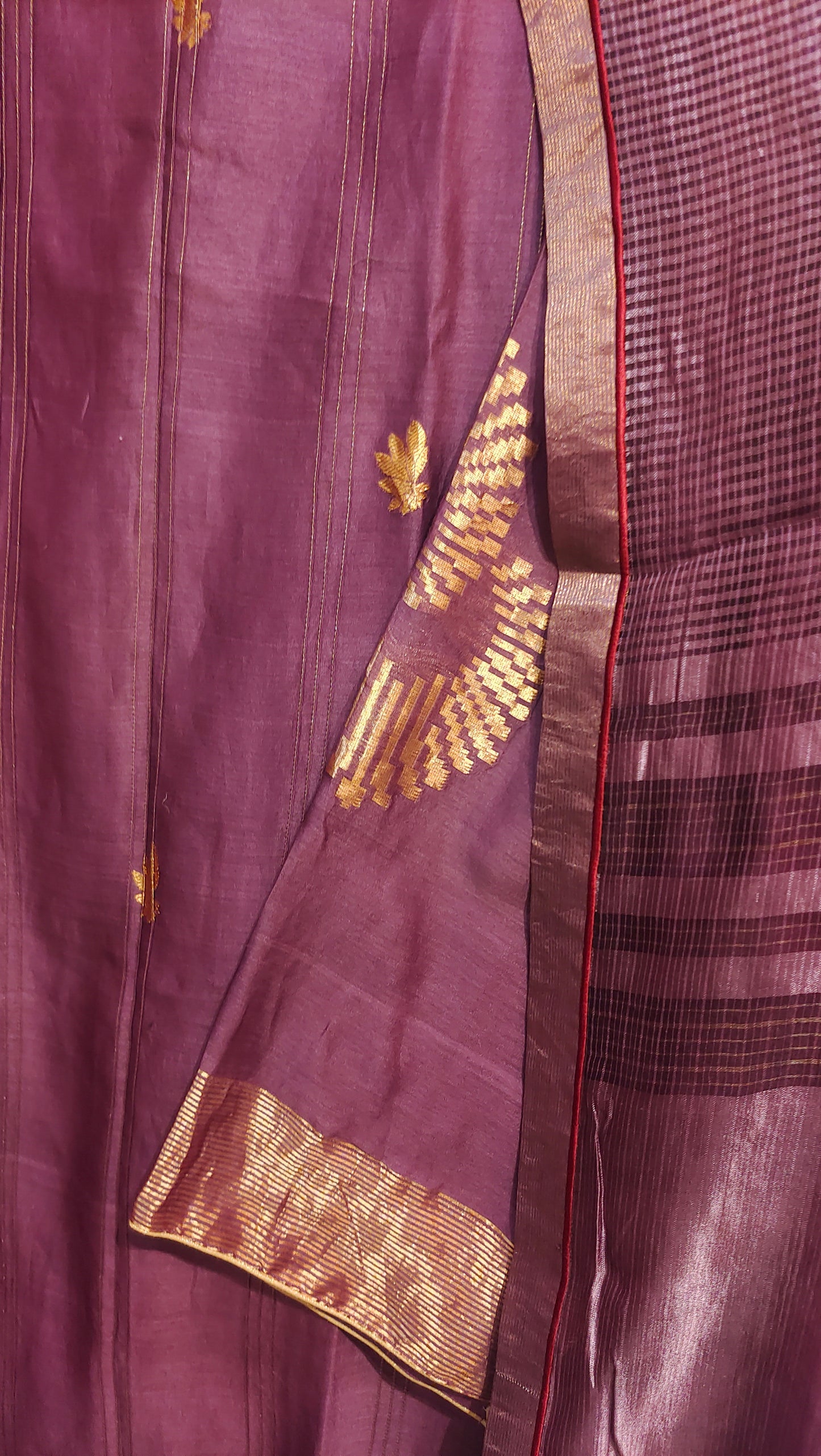 Semi Stitched Chanderi Formal Suitset