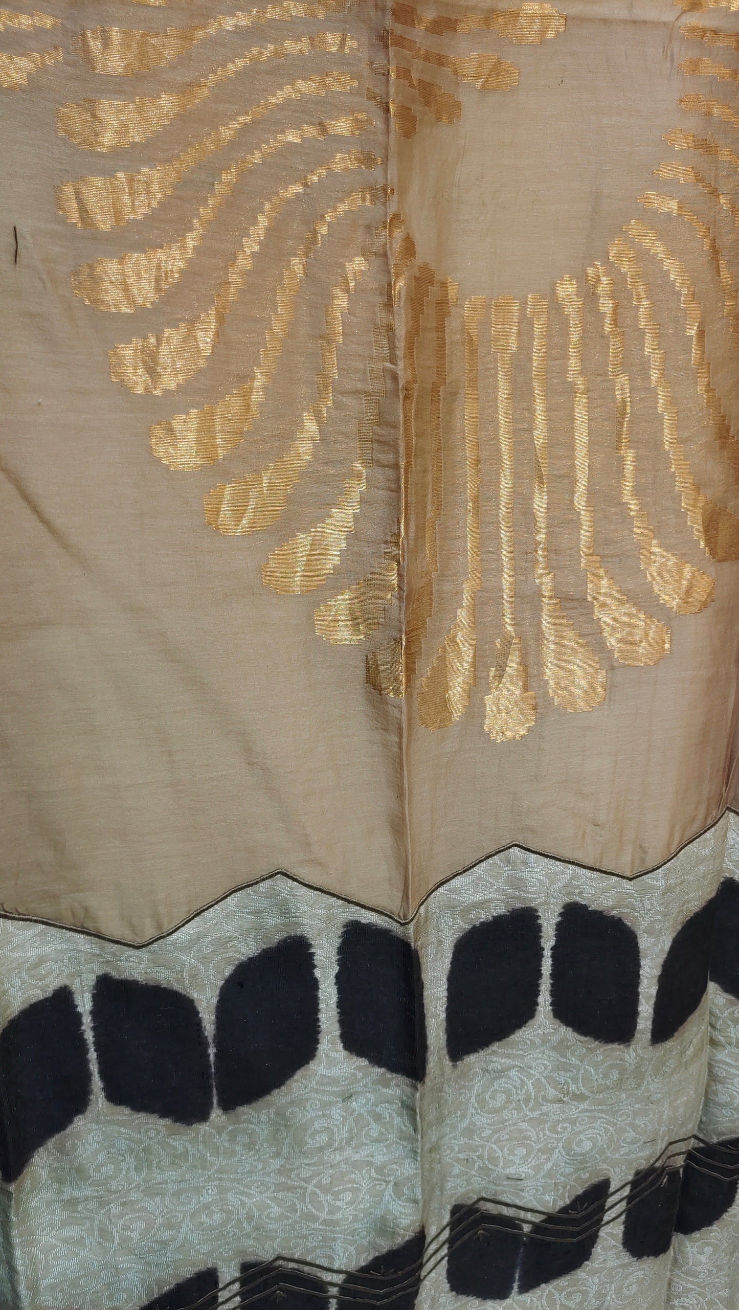Semi Stitched Chanderi Formal Suitset