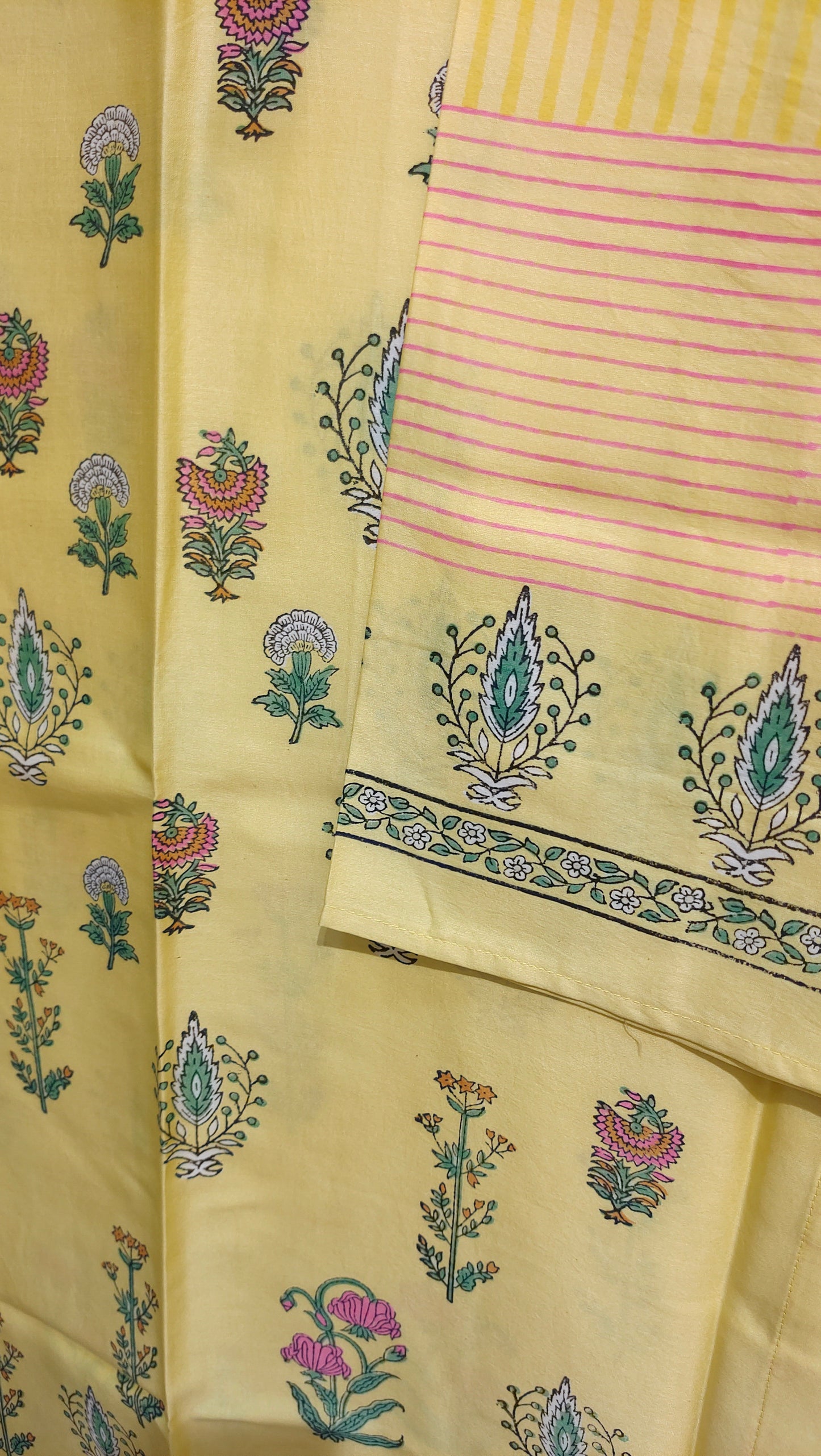 Semi Stitched Chanderi Casual kurta