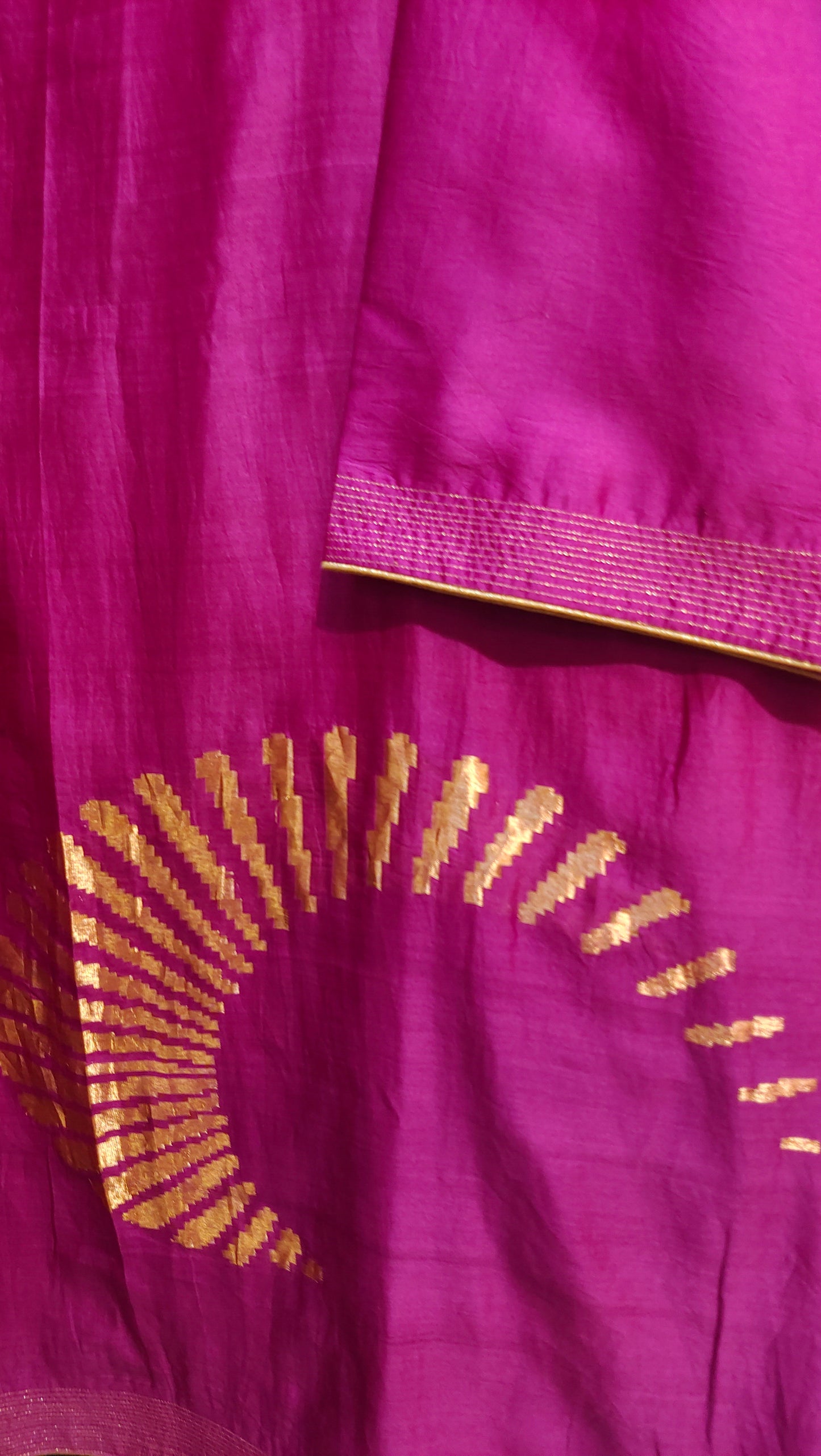 Semi Stitched Chanderi Formal kurta