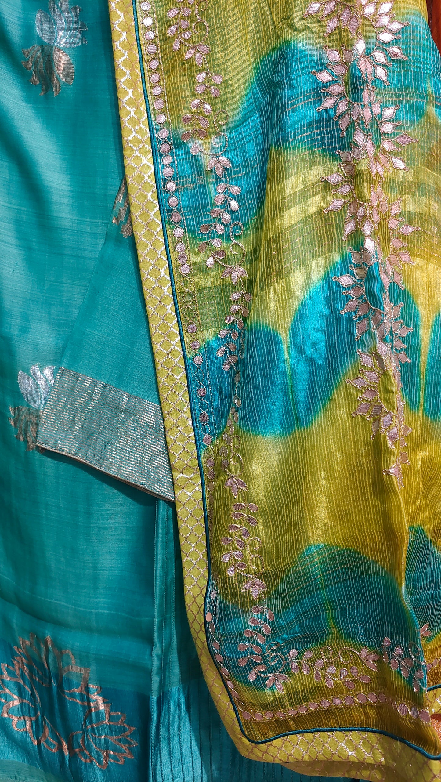 Semi Stitched Formal Chanderi Suitset