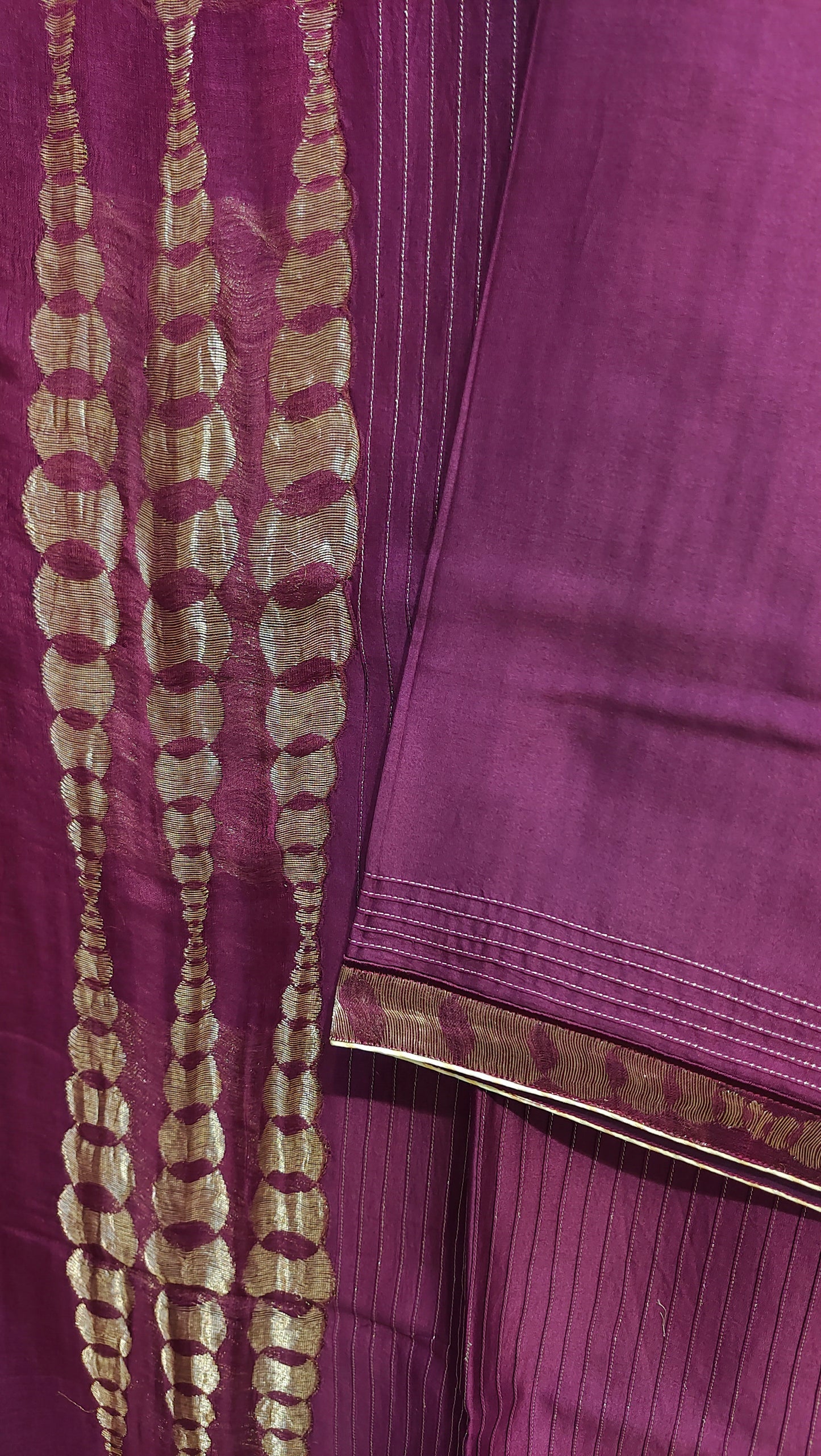 Semi Stitched Chanderi Formal kurta