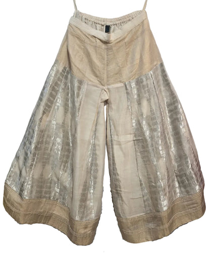 Formal chanderi woven Palazzo pant