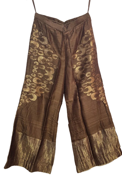 Formal chanderi Embroidered Palazzo pant