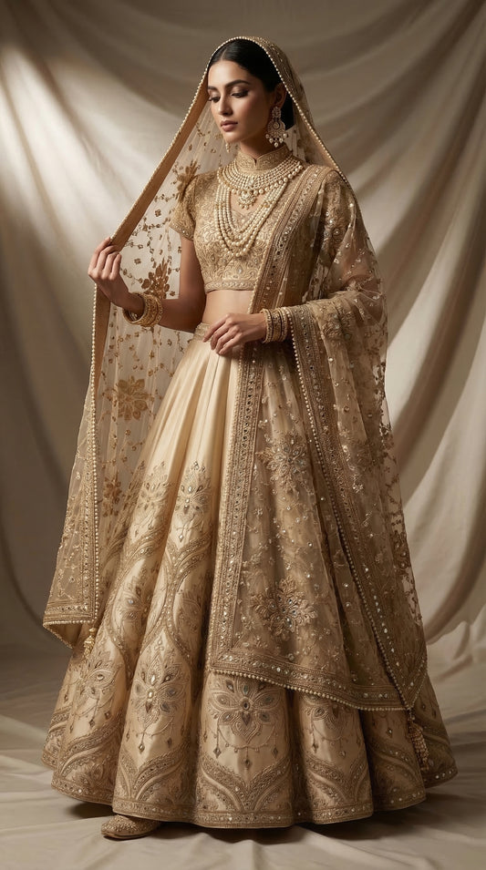 Formal embroidered Lehnga