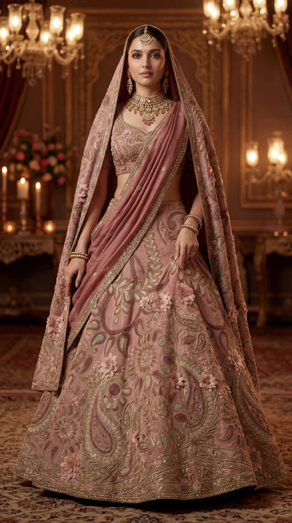 Formal embroidered Lehnga