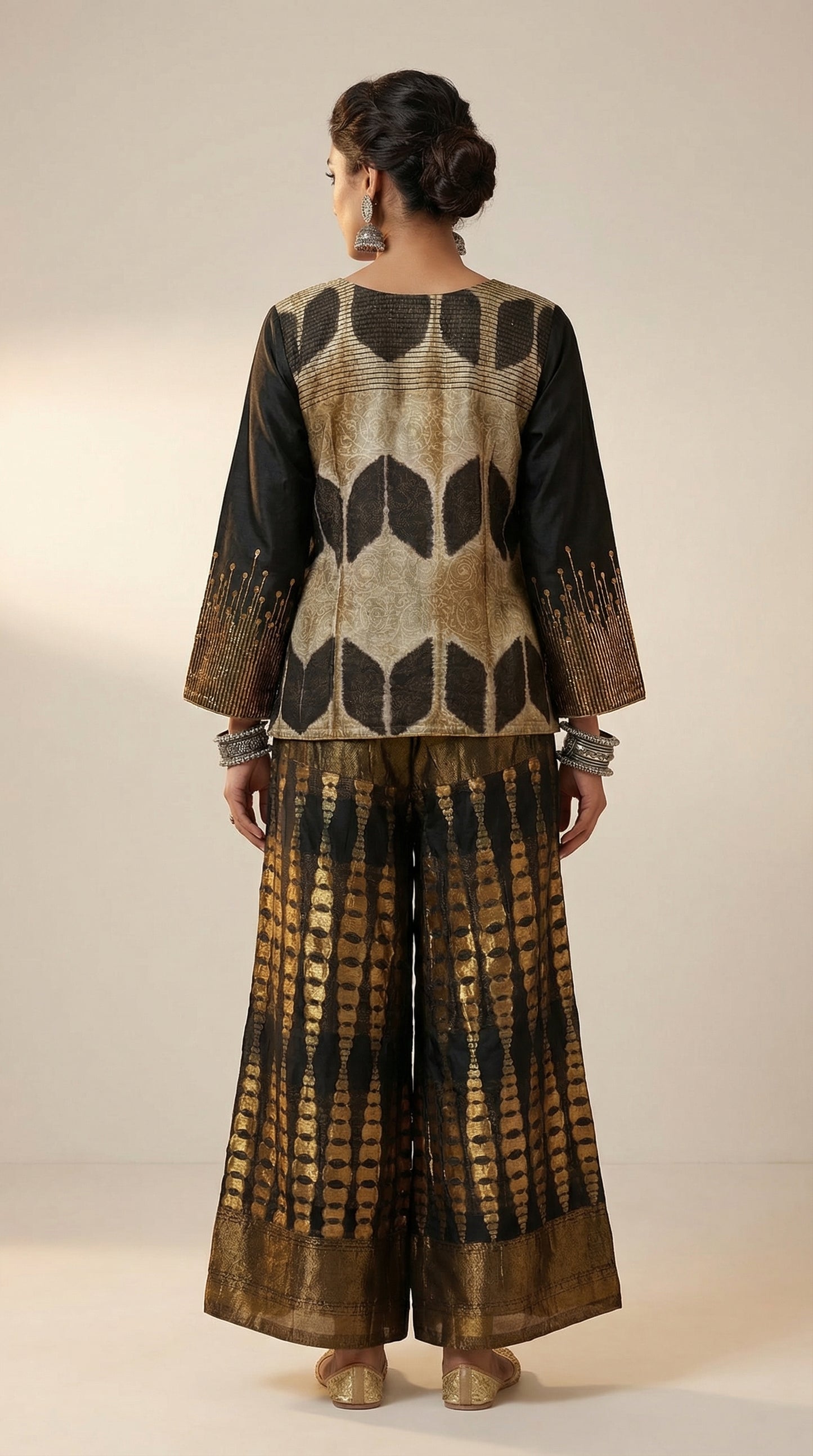 Indowestern chanderi formal coordset
