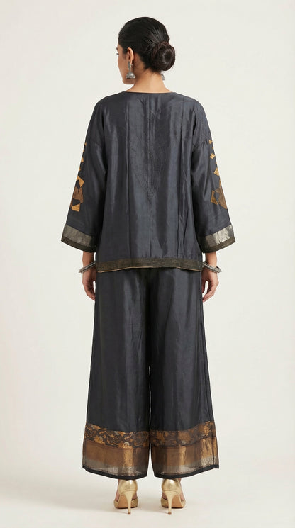 Indowestern chanderi formal coordset