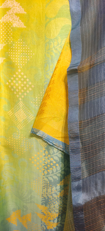 Semi Stitched Cotton Satin Kurta