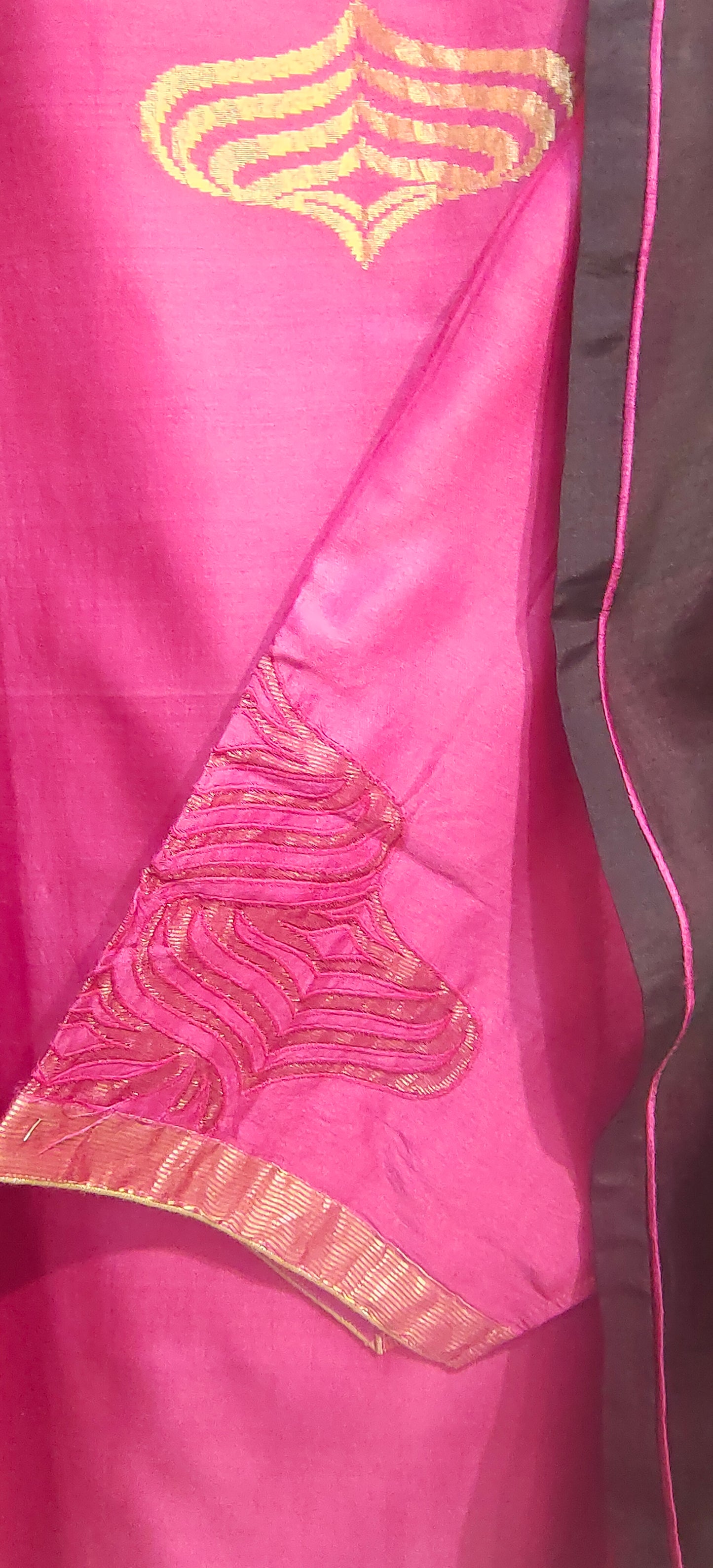 Semi Stitched Formal chanderi Kurta