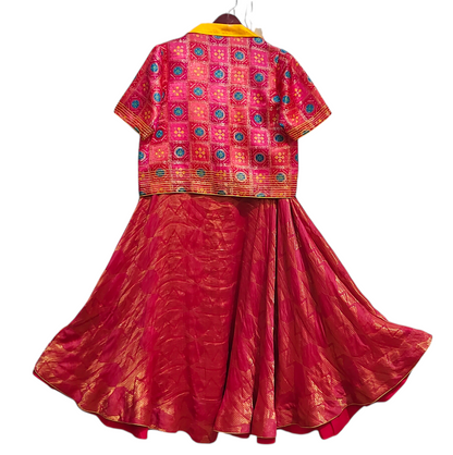 Semi stitched Formal Skirtset