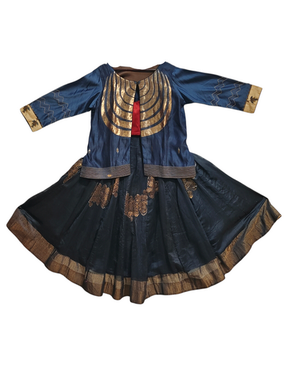 Semi stitched Formal Skirtset