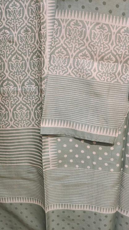 Semi Stitched Chanderi Casual kurta