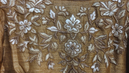 Formal Silk Paisley Zardozi saree