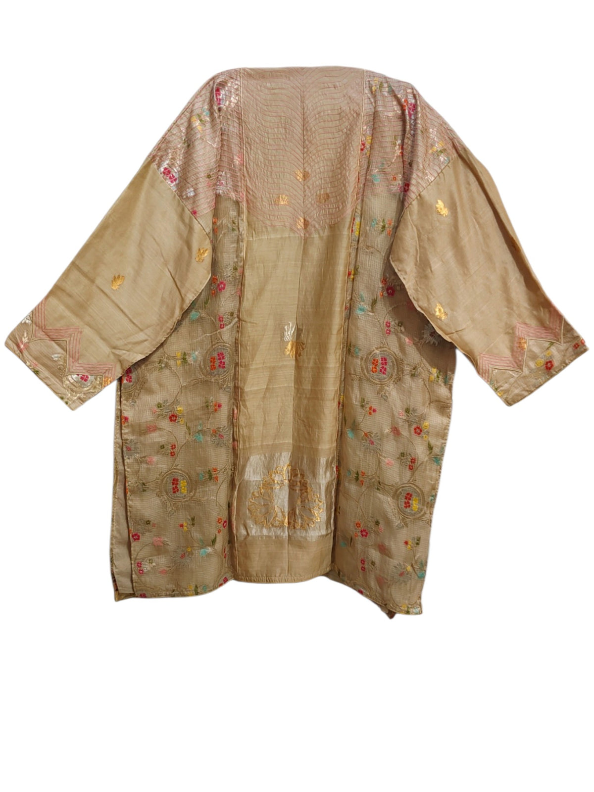 Semi Stitched Chanderi  Formal kurta