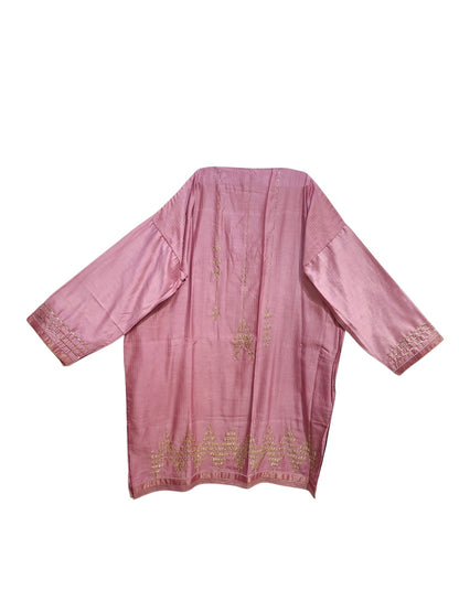 Semi Stitched Chanderi  Formal kurta