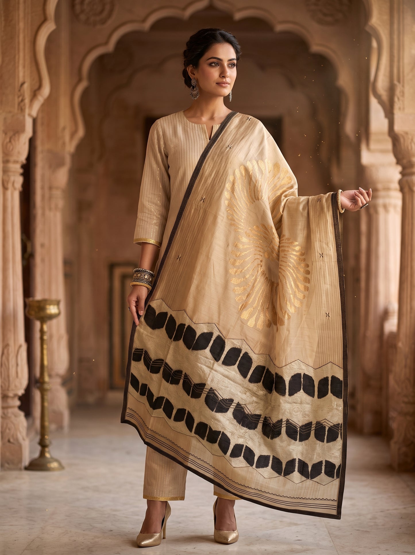 Formal Chanderi  Dupatta