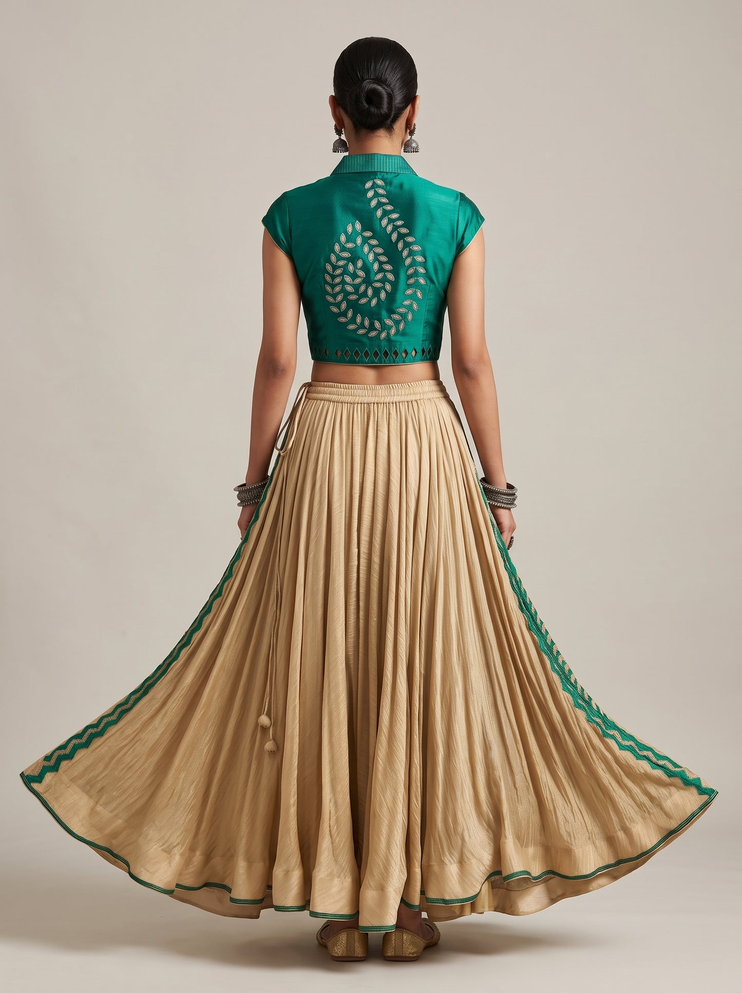 Semi stitched Formal Skirtset with dupatta