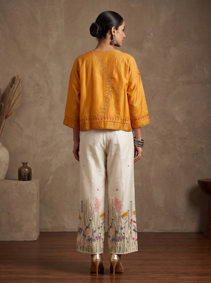 Indowestern chanderi formal coordset