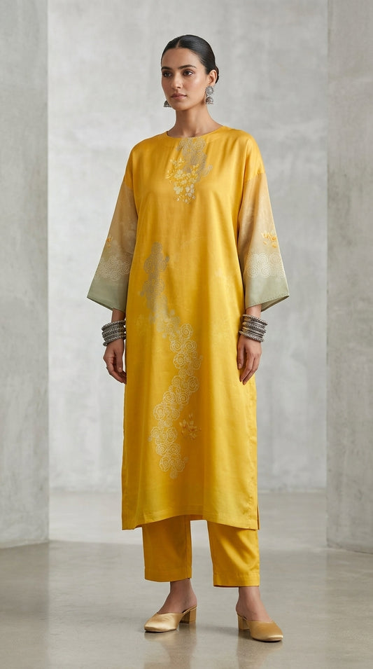 Semi Stitched Cotton lawn kurta