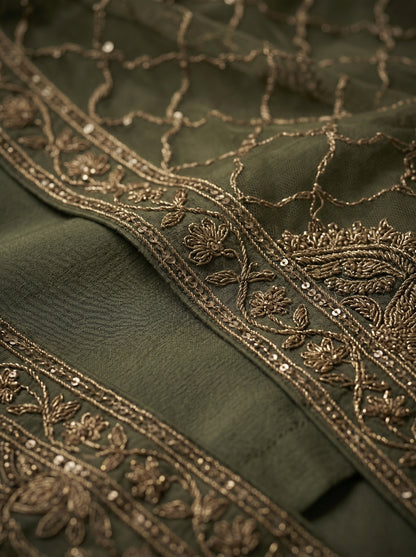 Formal Made to Order Embroidered Dupatta