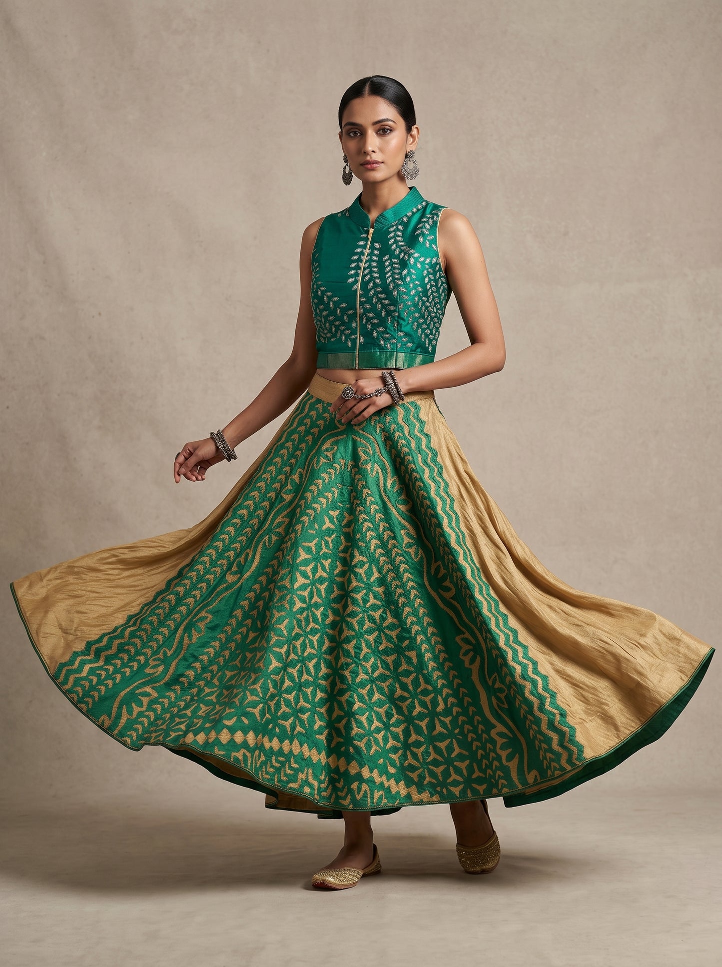 Semi stitched Formal Skirtset with dupatta