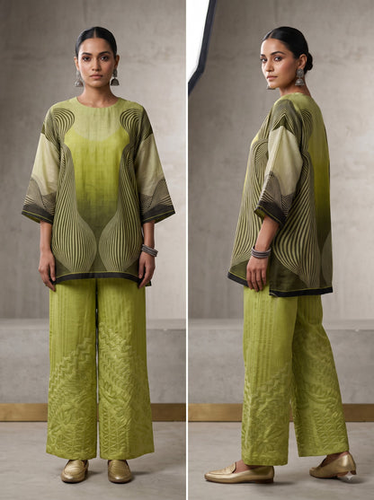 Indowestern chanderi formal coordset