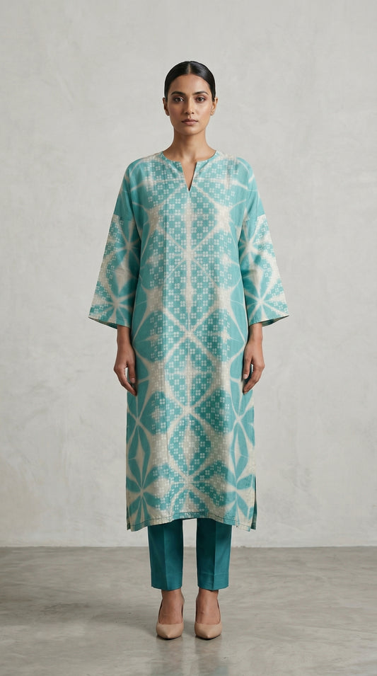 Semi Stitched Cotton lawn kurta