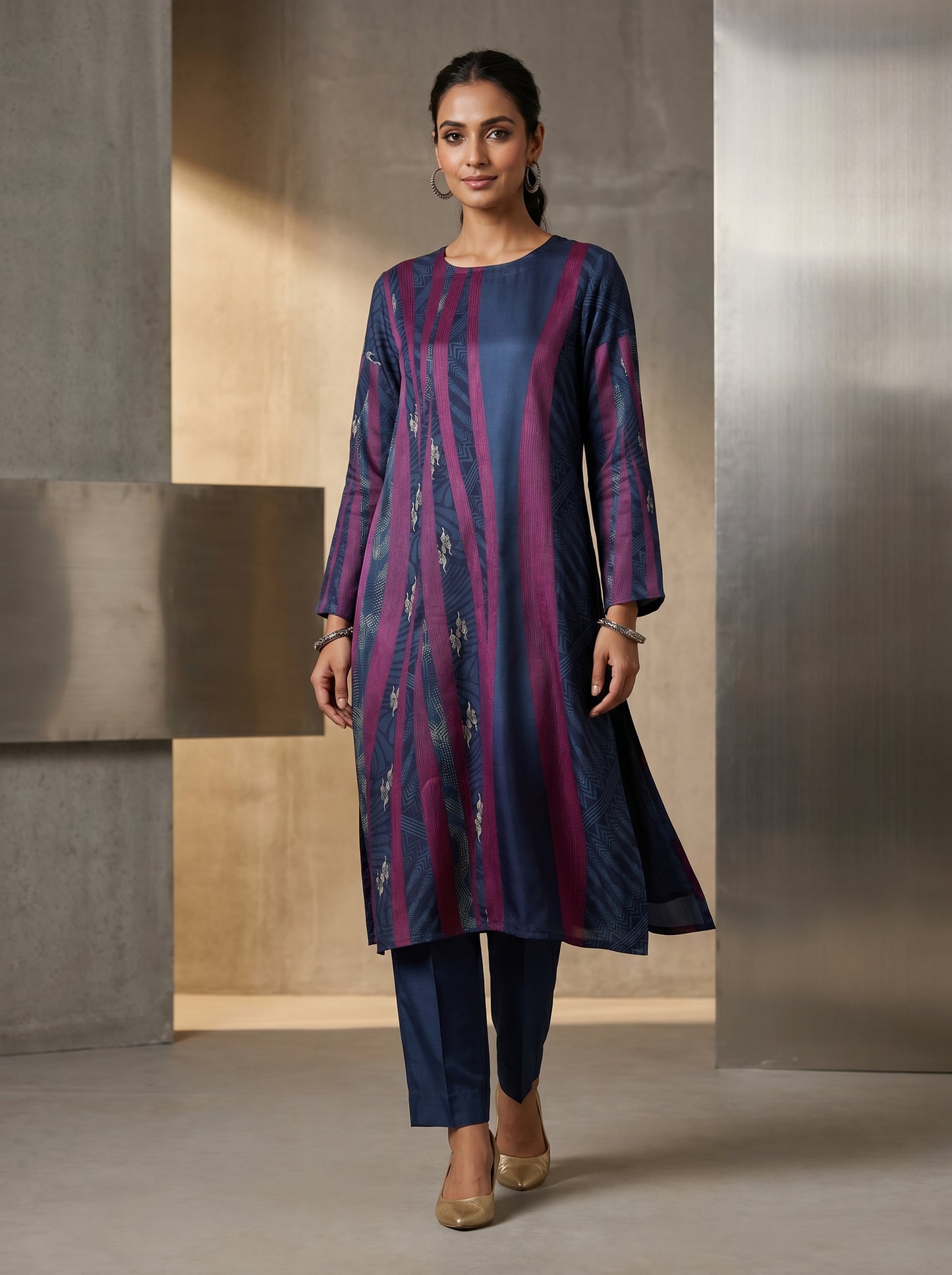 Semi Stitched Cotton Smart Casual kurta