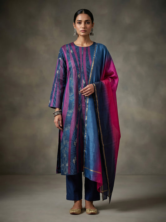 Semi Stitched Cotton Casual Suitset