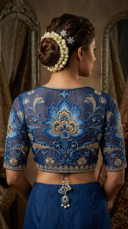 Formal Pure Silk embroidered Saree