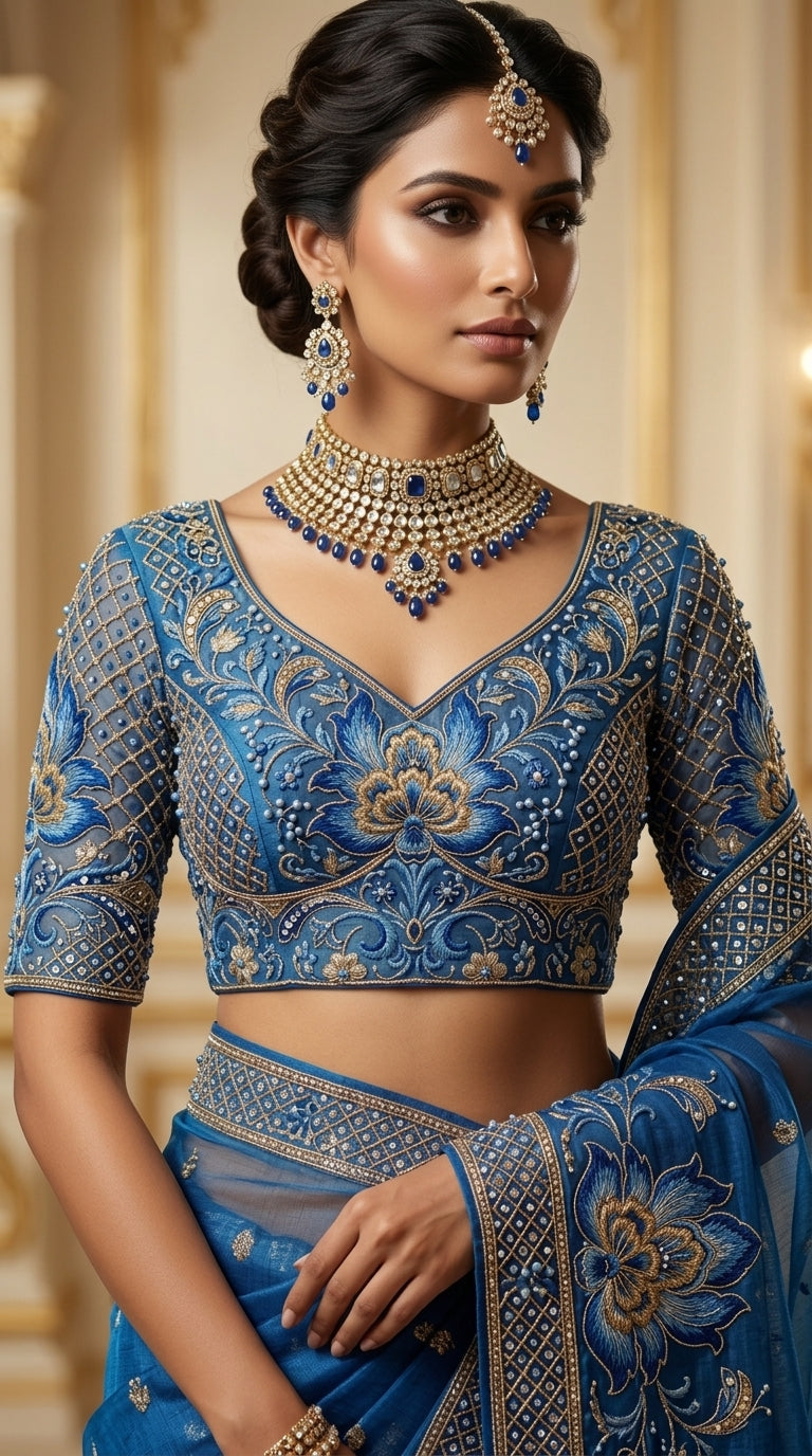 Formal Pure Silk embroidered Saree