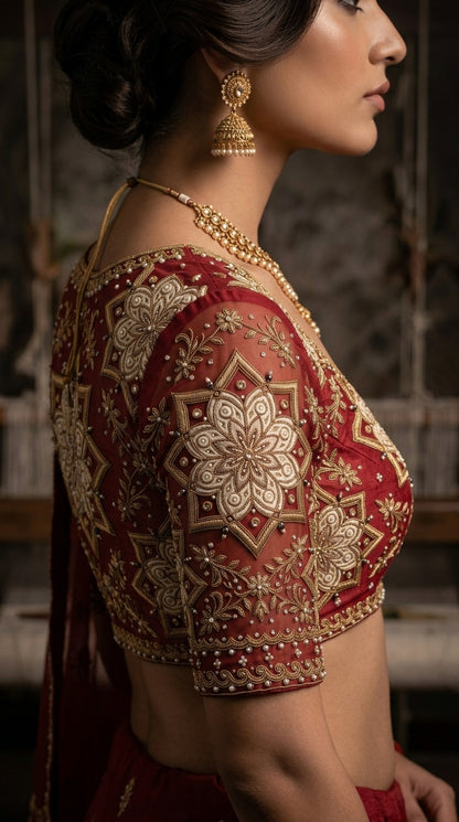 Formal Pure Silk embroidered Saree