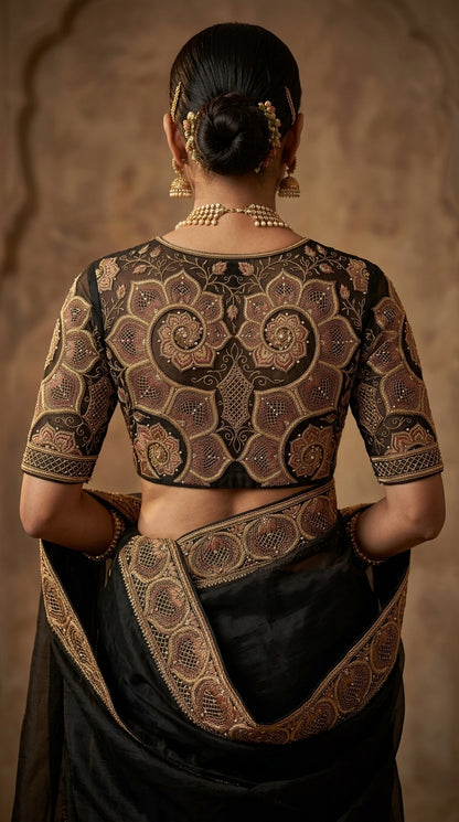 Formal Pure Silk embroidered Saree
