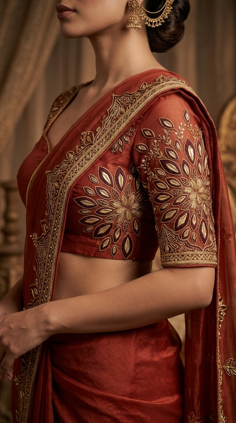 Formal Pure Silk embroidered Saree