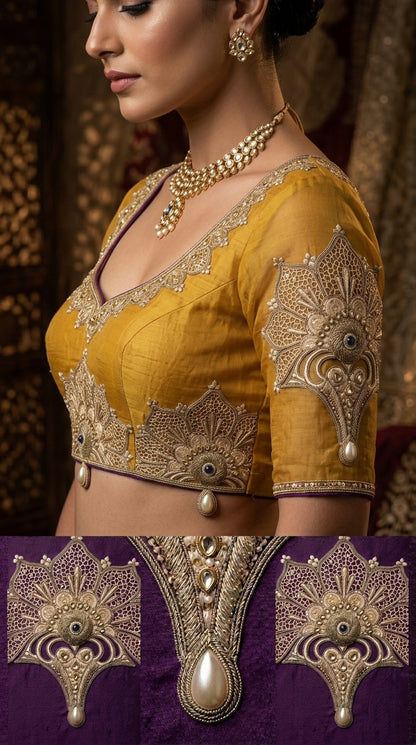 Formal Pure Silk embroidered Saree