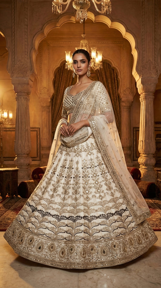 Formal embroidered Lehnga