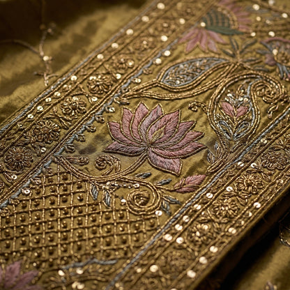 Formal Pure Silk embroidered Saree