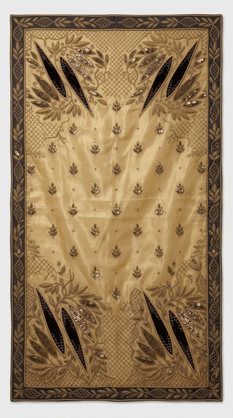 Customised Chanderi Embroidered set