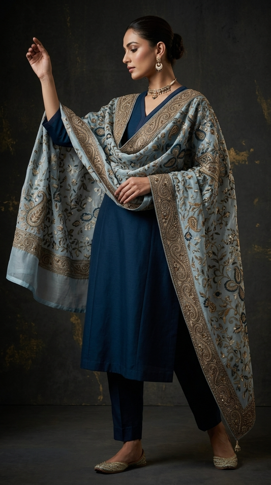 Formal Made to Order Embroidered Dupatta