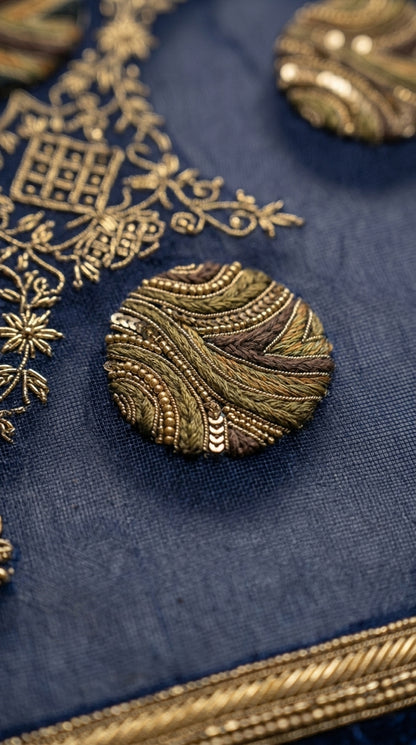Customised Chanderi Embroidered set