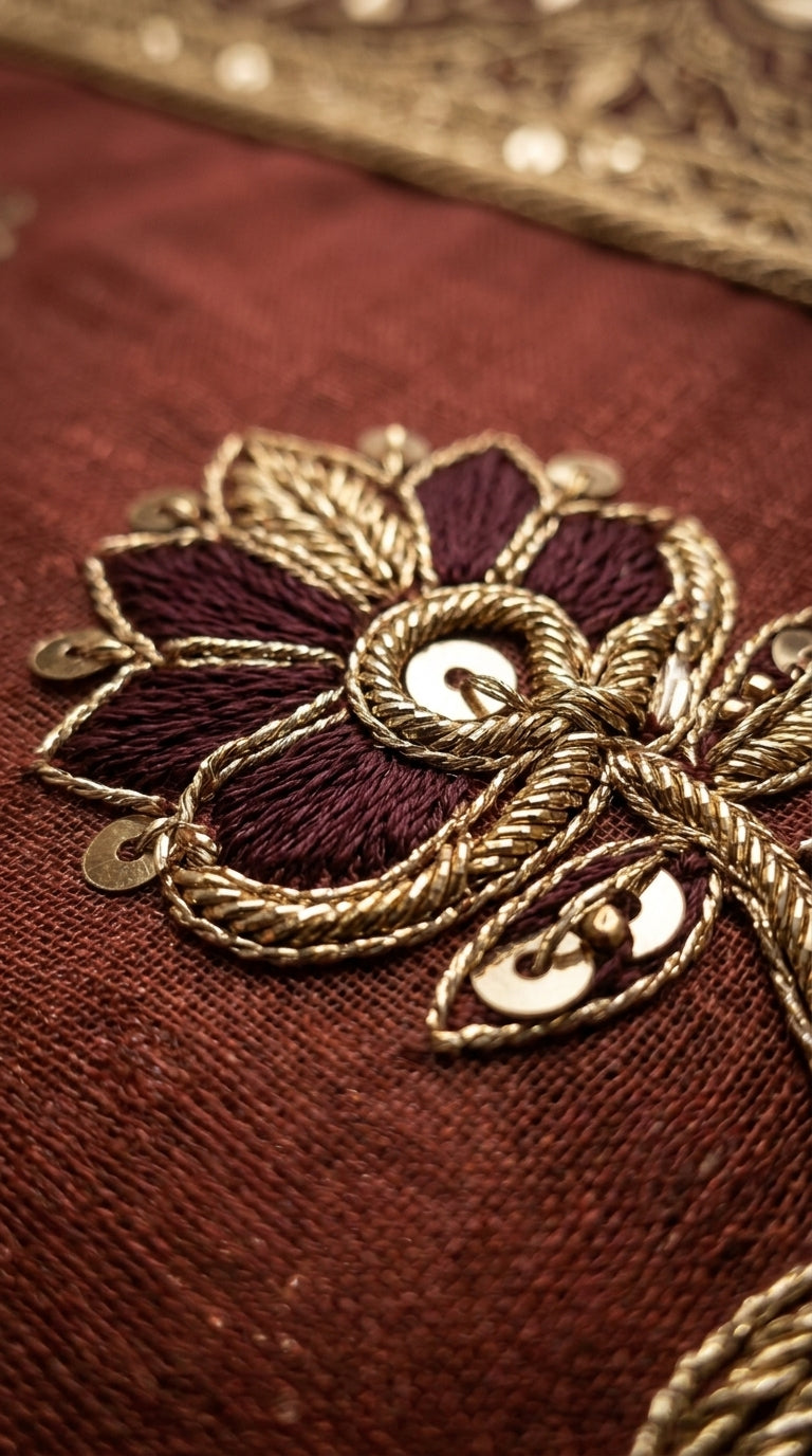 Formal Pure Silk embroidered Saree