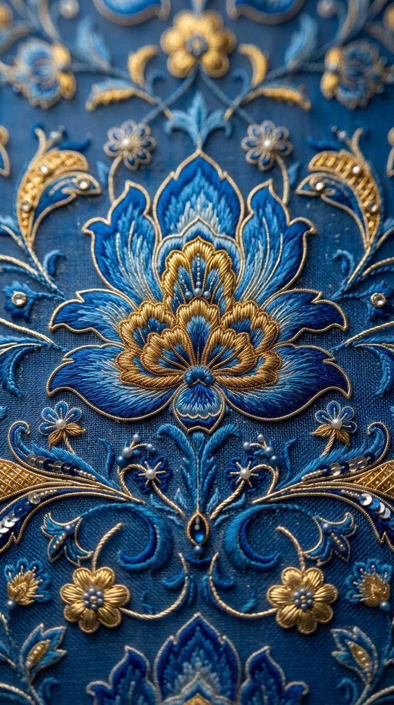 Formal Pure Silk embroidered Saree
